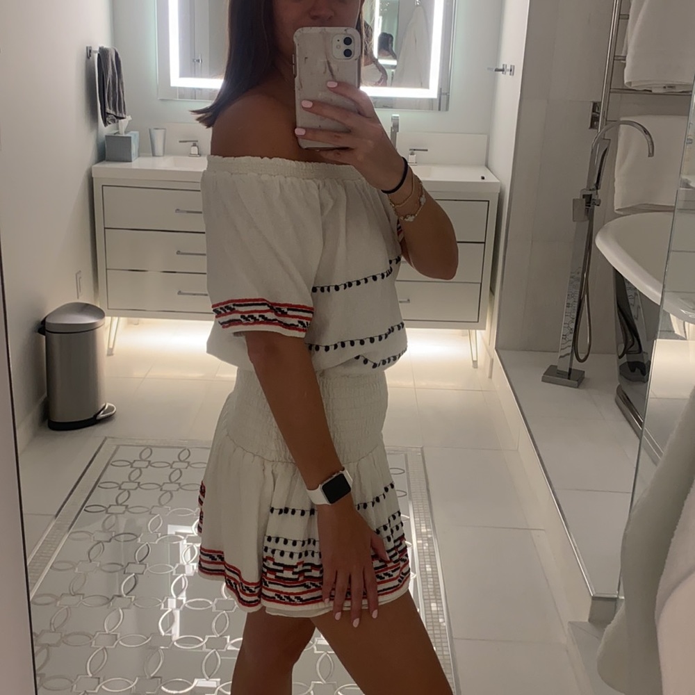 White Off The Shoulder Piper Dress